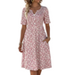 🎉 2026 Sale — Over 36,500 Sold 🌸 Women's V-Neck Floral Pocket Dress – Casual Outfit 🔥