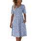 🎉 2026 Sale — Over 36,500 Sold 🌸 Women's V-Neck Floral Pocket Dress – Casual Outfit 🔥