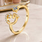 🎉 2026 Sale — Over 21500 Sold!💞 Sparkle Adjustable Initial Ring‑Personalized ✨