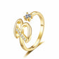 🎉 2026 Sale — Over 21500 Sold!💞 Sparkle Adjustable Initial Ring‑Personalized ✨