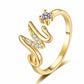 🎉 2026 Sale — Over 21500 Sold!💞 Sparkle Adjustable Initial Ring‑Personalized ✨