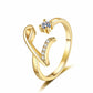 🎉 2026 Sale — Over 21500 Sold!💞 Sparkle Adjustable Initial Ring‑Personalized ✨