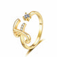 🎉 2026 Sale — Over 21500 Sold!💞 Sparkle Adjustable Initial Ring‑Personalized ✨