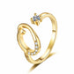 🎉 2026 Sale — Over 21500 Sold!💞 Sparkle Adjustable Initial Ring‑Personalized ✨
