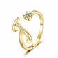 🎉 2026 Sale — Over 21500 Sold!💞 Sparkle Adjustable Initial Ring‑Personalized ✨
