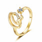 🎉 2026 Sale — Over 21500 Sold!💞 Sparkle Adjustable Initial Ring‑Personalized ✨