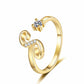🎉 2026 Sale — Over 21500 Sold!💞 Sparkle Adjustable Initial Ring‑Personalized ✨