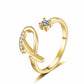 🎉 2026 Sale — Over 21500 Sold!💞 Sparkle Adjustable Initial Ring‑Personalized ✨