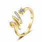🎉 2026 Sale — Over 21500 Sold!💞 Sparkle Adjustable Initial Ring‑Personalized ✨