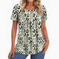 🎉 2026 Sale — Over 29,000 Sold 💞 Women's Printed Round Neck Short Sleeve Top – Casual Blouse 🌸