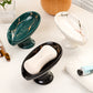 ⏳ 2026 Sale — Over 22600 Sold!🧼Ceramic Leaf Soap Dish – Self-Draining 🍃