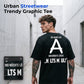 🎉 2026 Sale — Over 35,200 Sold 👕 Men's Back Letter Print Tee – Streetwear Top 🛹