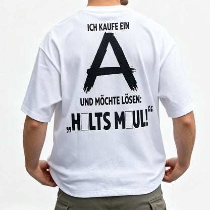 🎉 2026 Sale — Over 35,200 Sold 👕 Men's Back Letter Print Tee – Streetwear Top 🛹