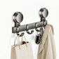 🎉 2026 Sale — Over 26400 Sold! 🚪Suction Cup Over Door Hook Rack｜No Drill, Tool-Free Entryway Storage Organizer ✨