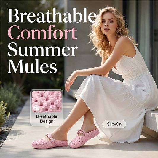 🎉 2026 Sale — Over 33,000 Sold 💞 Women's Closed-Toe Slip-On Mules – Casual Footwear 🌸