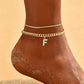 🎉 2026 Sale — Over 27,600 Sold!✨ Dainty Layered Gold Initial Anklets for Women – Personalized Summer Foot Jewelry 🦶