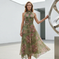 🎉 2026 Sale — Over 33,900 Sold ⏰ Women Floral Halter Neck Maxi Dress – Occasion Long Dress 🌸