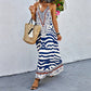 🎉 2026 Sale — Over 39,400 Sold 🐆 Women's Animal Print Backless Halter Maxi Dress – Beach Outfit 🌴