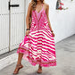 🎉 2026 Sale — Over 39,400 Sold 🐆 Women's Animal Print Backless Halter Maxi Dress – Beach Outfit 🌴