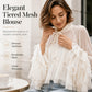 🎉 2026 Sale — Over 34,300 Sold 👚 Sheer Mock Neck Blouse – Fashion Top ✨