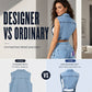 🎉 2026 Sale — Over 31,500 Sold 🧥 Women Sleeveless High Slit Denim Vest Dress – Patchwork Longline Jean Waistcoat ✨