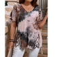 🎉 2026 Sale — Over 34,600 Sold 💖 Women's V-Neck Heart Print Top – Summer Casual Blouse 👗