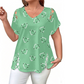 🎉 2026 Sale — Over 34,600 Sold 💖 Women's V-Neck Heart Print Top – Summer Casual Blouse 👗