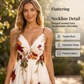 🎉 2026 Sale — Over 36,000 Sold 💞 Women Floral Spaghetti Strap Maxi Dress – Summer Vacation Outfit 🌸