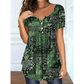 🎉 2026 Sale — Over 27,900 Sold ⏰ Women Plus Size V-Neck Printed Top – Relaxed Loose Fit Daily Blouse 🌸