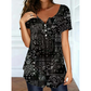 🎉 2026 Sale — Over 27,900 Sold ⏰ Women Plus Size V-Neck Printed Top – Relaxed Loose Fit Daily Blouse 🌸