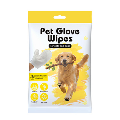 🎉 2026 Sale — Over 31600 Sold! ⏰Pet Grooming Glove Wipes｜Dual-Sided Waterless Cleaning Mittens for Dogs & Cats ✨