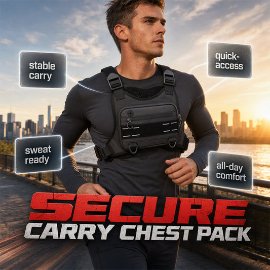 🎉 2026 Sale — Over 24,300 Sold!🎒 Lightweight Breathable Outdoor Chest Pack – Hands-Free Sling Chest Bag for Running, Cycling & Hiking ✨