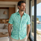 🎉 2026 Sale — Over 31,500 Sold 🌴 Men Geometric Print Relaxed Button Down Shirt – Vacation Casual Top 👔