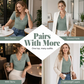 🎉 2026 Sale — Over 29,100 Sold 🧚 Women Slim Fit Scalloped Lace V-Neck Short Sleeve Top – Elegant Daily Blouse 🌸