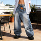 🎉 2026 Sale — Over 33,700 Sold 👖 Women Asymmetrical Waist Wide Leg Jeans – Trendy Streetwear Denim ✨