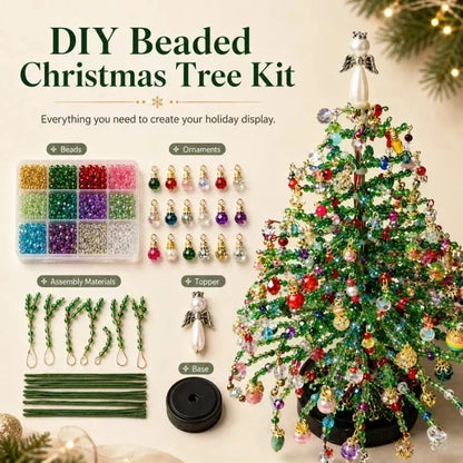 🎉 2026 Sale — Over 21800 Sold! 🎄DIY Beaded Christmas Tree Craft Kit｜Tabletop Handmade Holiday Decoration Gift ✨