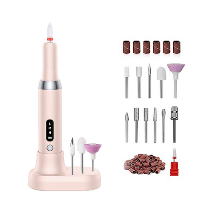 🎉 2026 Sale — Over 37600 Sold! ⏰Cordless Rechargeable Electric Nail Drill with Charging Base｜LED Display Home Manicure Machine ✨