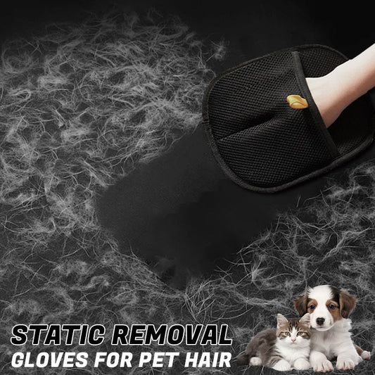 🎉 2026 Sale — Over 27400 Sold! ⏰Reusable Static Pet Hair Removal Gloves｜Multi-Surface Lint Remover ✨