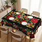 2026 Sale — Over 24800 Sold!🌟Scalloped Edge Floral Tablecloth – Waterproof ✨