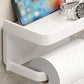 🎉 2026 Sale — Over 31500 Sold! ⏰Drill-Free Wall-Mounted Toilet Paper Holder with Storage Shelf｜Waterproof Bathroom Organizer ✨