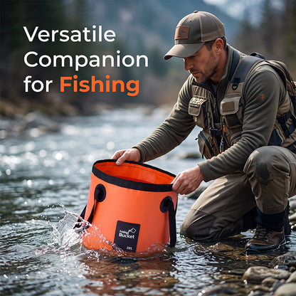 🎉 2026 Sale — Over 28600 Sold!💞 Portable Folding Outdoor Bucket‑Space‑Saving