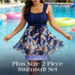 🏖️ 2026 Sale — Over 28500 Sold!✨Skirted Tankini Set – Tummy Control Plus Size Fit 💙
