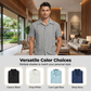 🎉 2026 Sale — Over 30,600 Sold!💞 Men's Short Sleeve Cuban Guayabera Shirt – Breathable 👔