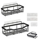 🎉 2026 Sale — Over 35,400 Sold!💞 Drill-Free Bathroom Shelf Set – Rustproof 🛁