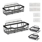 🎉 2026 Sale — Over 35,400 Sold!💞 Drill-Free Bathroom Shelf Set – Rustproof 🛁