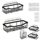 🎉 2026 Sale — Over 35,400 Sold!💞 Drill-Free Bathroom Shelf Set – Rustproof 🛁