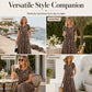 🎉 2026 Sale — Over 28200 Sold!💞 Women's Leopard Print Maxi Dress‑Plus‑Size Friendly 🐆