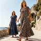 🎉 2026 Sale — Over 28200 Sold!💞 Women's Leopard Print Maxi Dress‑Plus‑Size Friendly 🐆