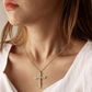 🎉 2026 Sale — Over 23100 Sold!💞 Radiant Cross Necklace‑Twisted Chain ✨