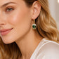 🎉 2026 Sale — Over 19000 Sold!💞 Rosebud C‑Shaped Hoop Earrings‑Sparkling 🌹